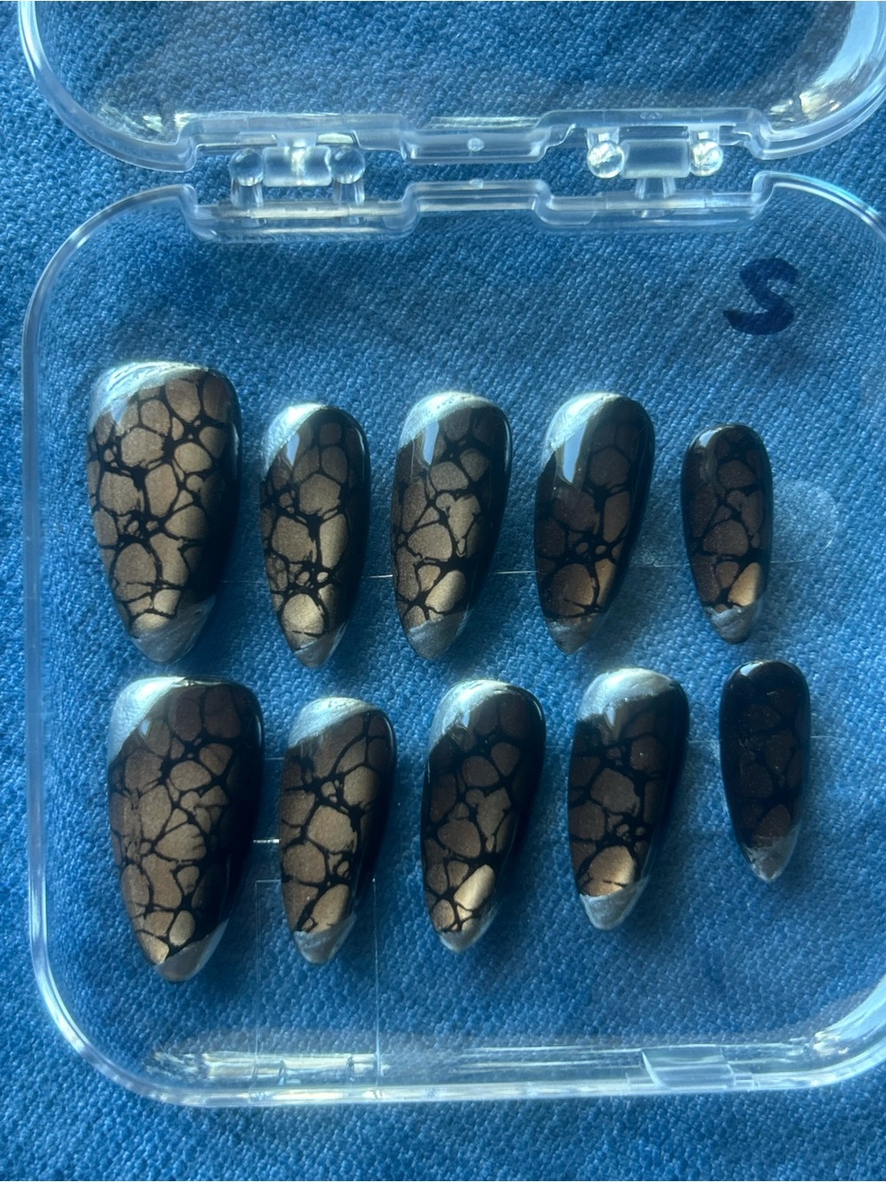 Mid-Length Almond - Handmade Artisan Press On Nails
